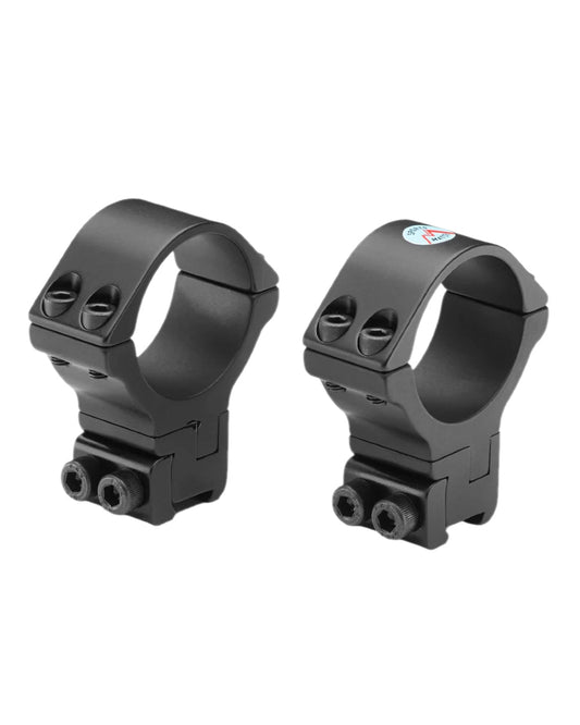 Bisley Two Piece Mounts for 34mm Tube for 60mm Lens On White Background
