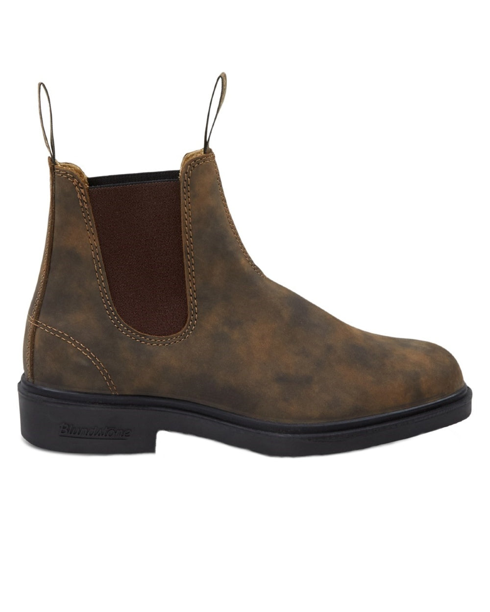 Rustic Brown coloured Blundstone 1306 Rustic Brown Chelsea Boots on white background #colour_rustic-brown