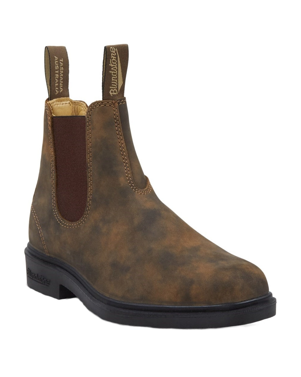 Rustic Brown coloured Blundstone 1306 Rustic Brown Chelsea Boots on white background #colour_rustic-brown