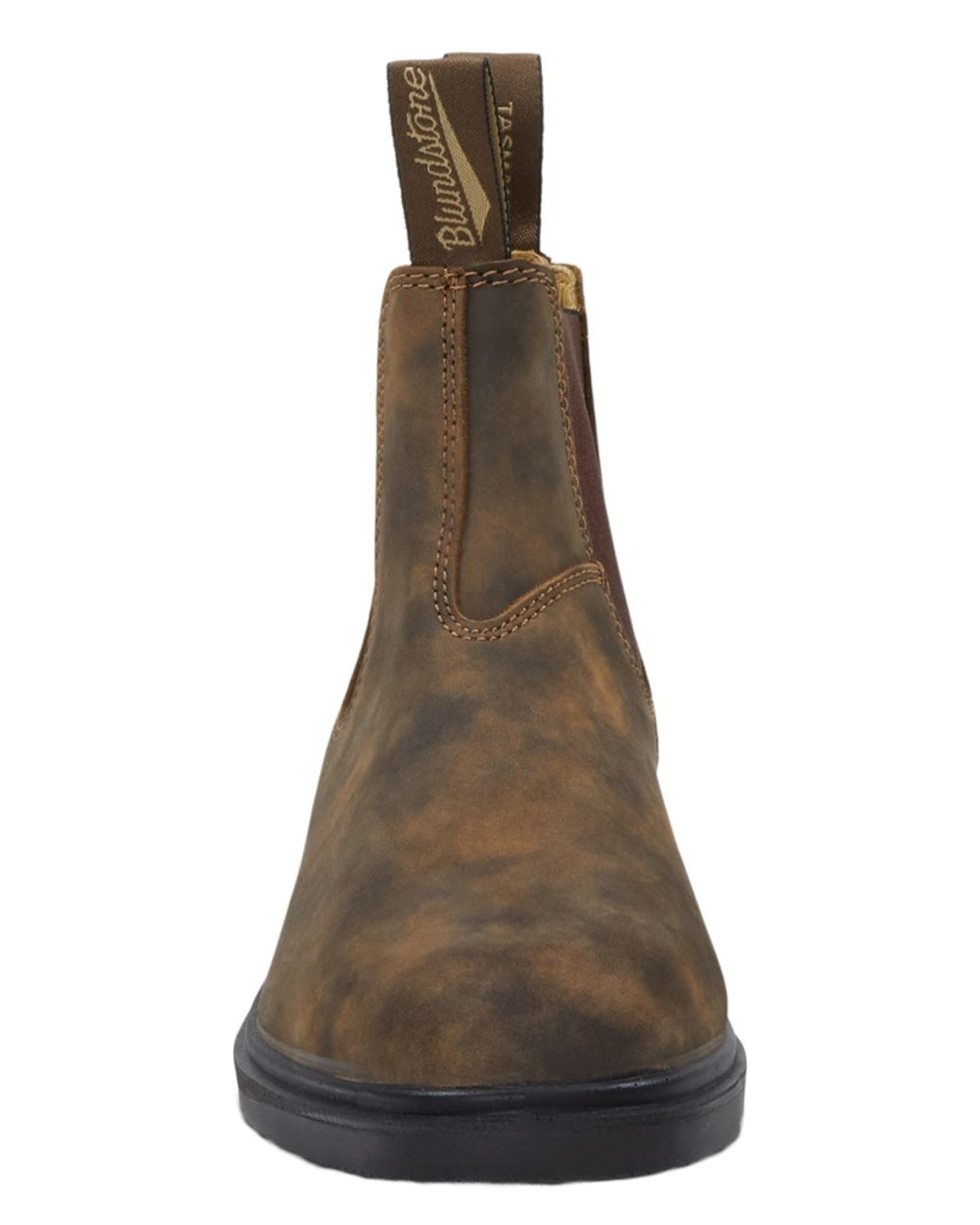 Rustic Brown coloured Blundstone 1306 Rustic Brown Chelsea Boots on white background #colour_rustic-brown