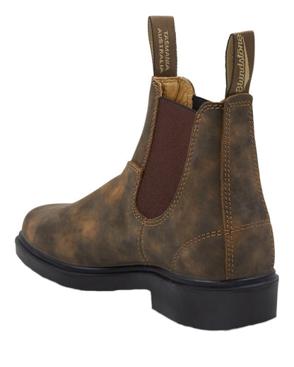 Rustic Brown coloured Blundstone 1306 Rustic Brown Chelsea Boots on white background #colour_rustic-brown
