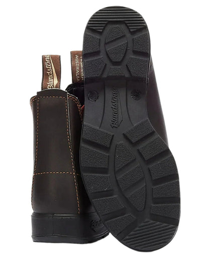 Brown Terracotta coloured Blundstone 1918 Brown Terracotta Chelsea Boots on white background #colour_brown-terracotta