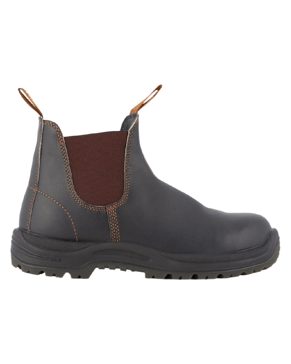 Brown coloured Blundstone 192 Safety Boots on white background #colour_brown