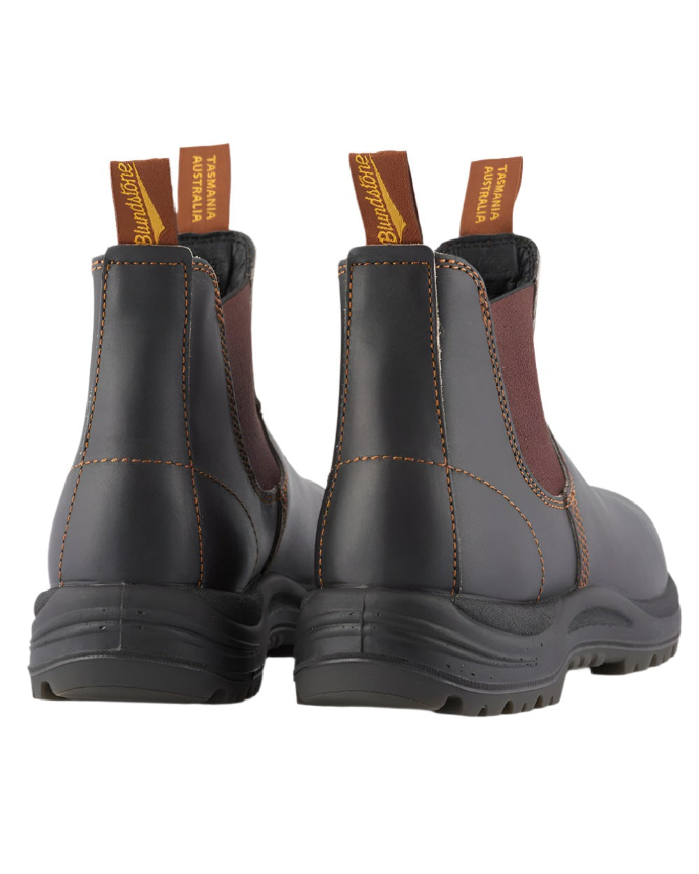 Brown coloured Blundstone 192 Safety Boots on white background #colour_brown