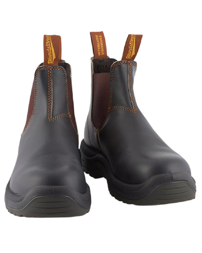 Brown coloured Blundstone 192 Safety Boots on white background #colour_brown