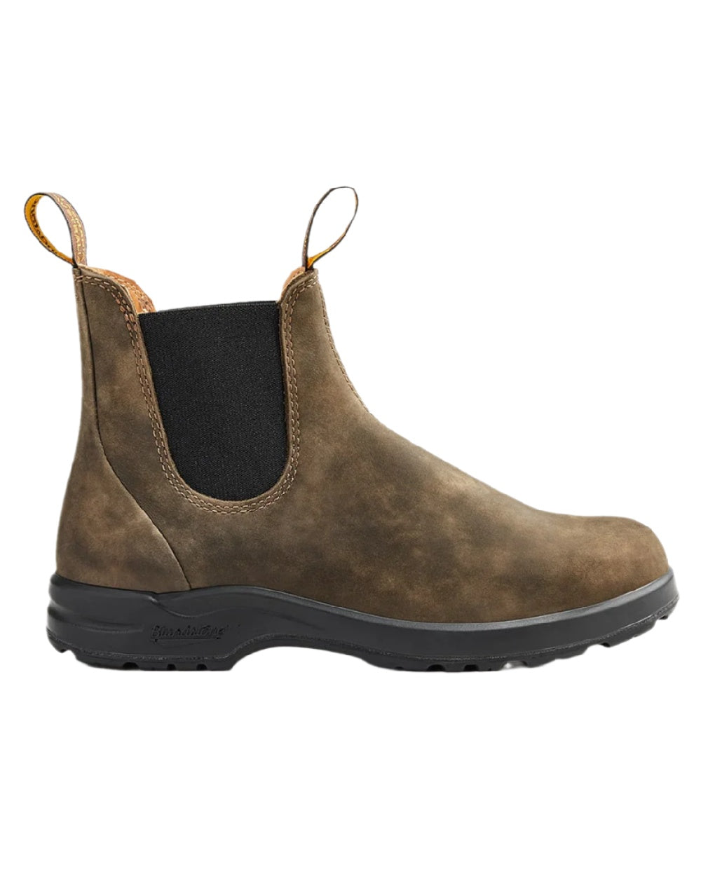 Rustic Brown Coloured Blundstone 2056 Rustic Brown Chelsea Boots on white background #colour_rustic-brown