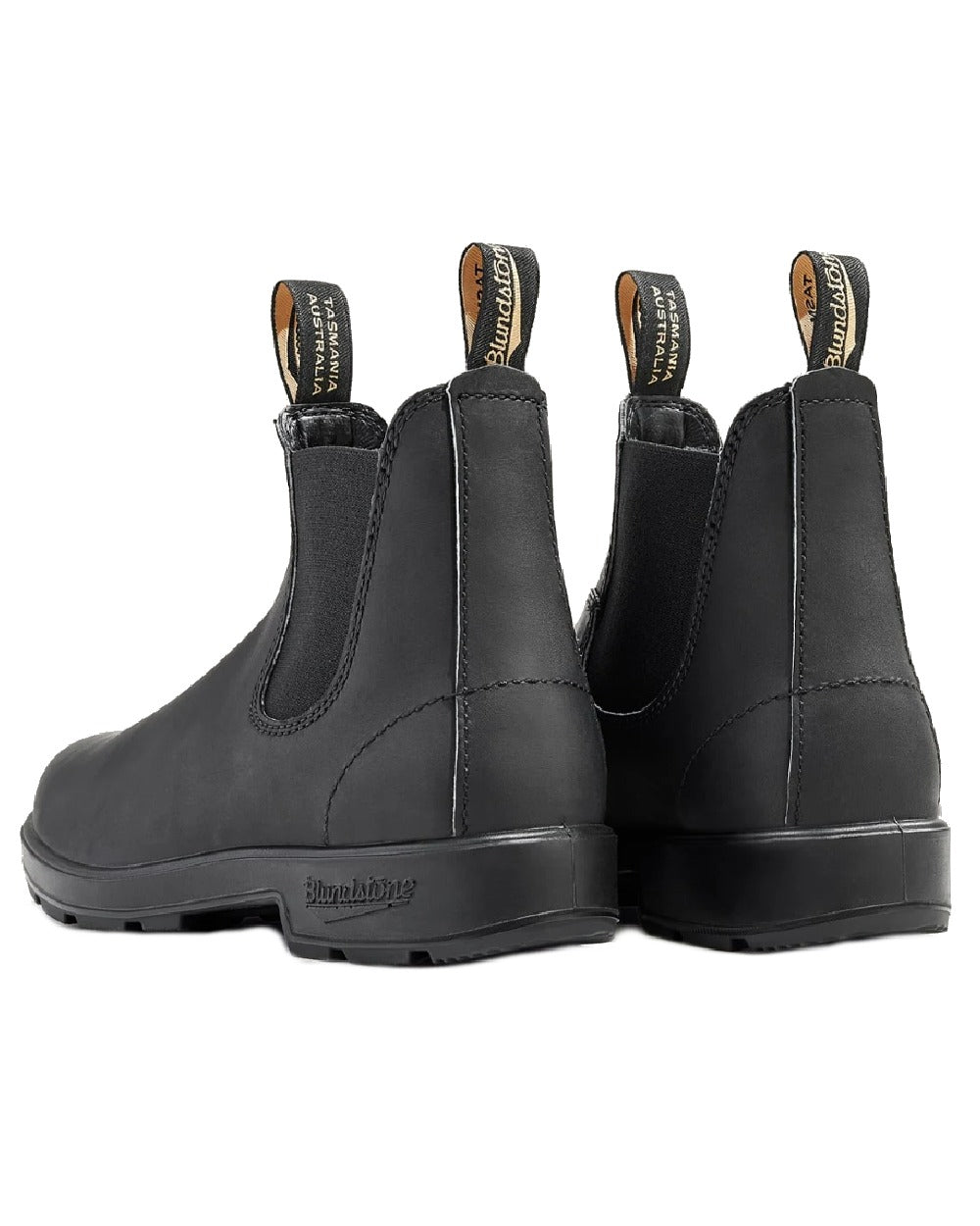 Black coloured Blundstone 510 Original Voltan Black Leather Boots on white background #colour_black
