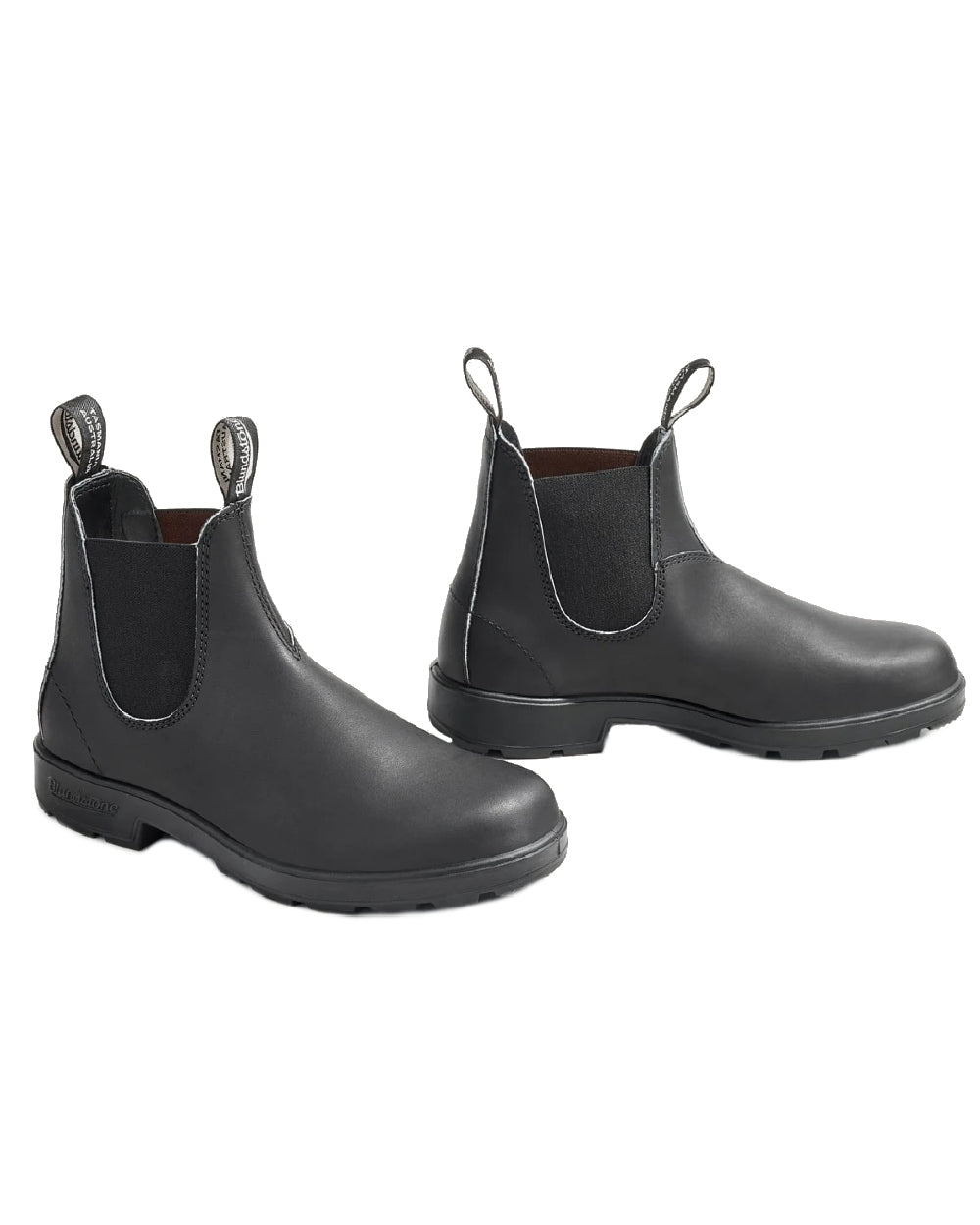 Black coloured Blundstone 510 Original Voltan Black Leather Boots on white background #colour_black