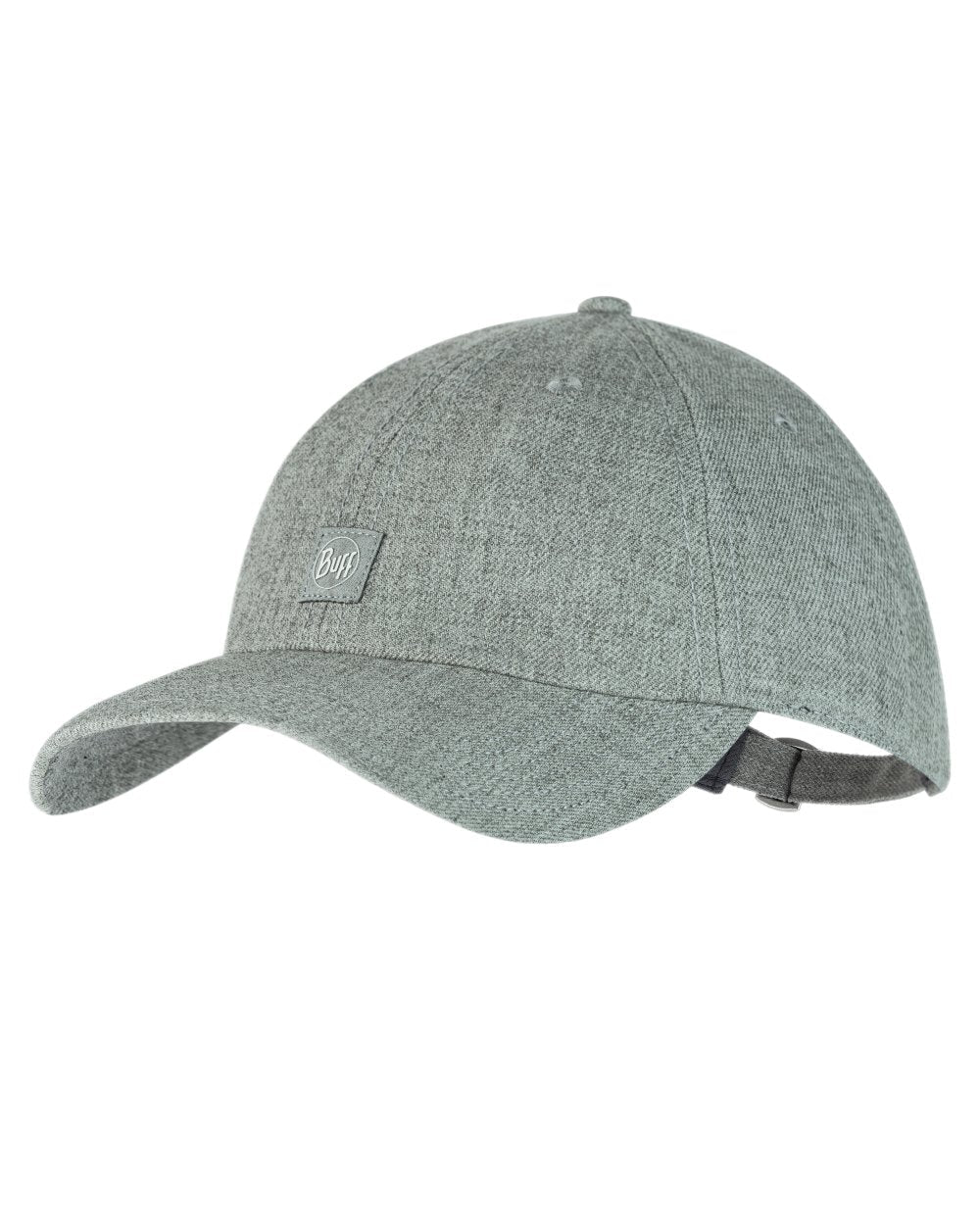 Heather Grey Coloured Buff Chill Baseball Cap on white background #colour_heather-grey