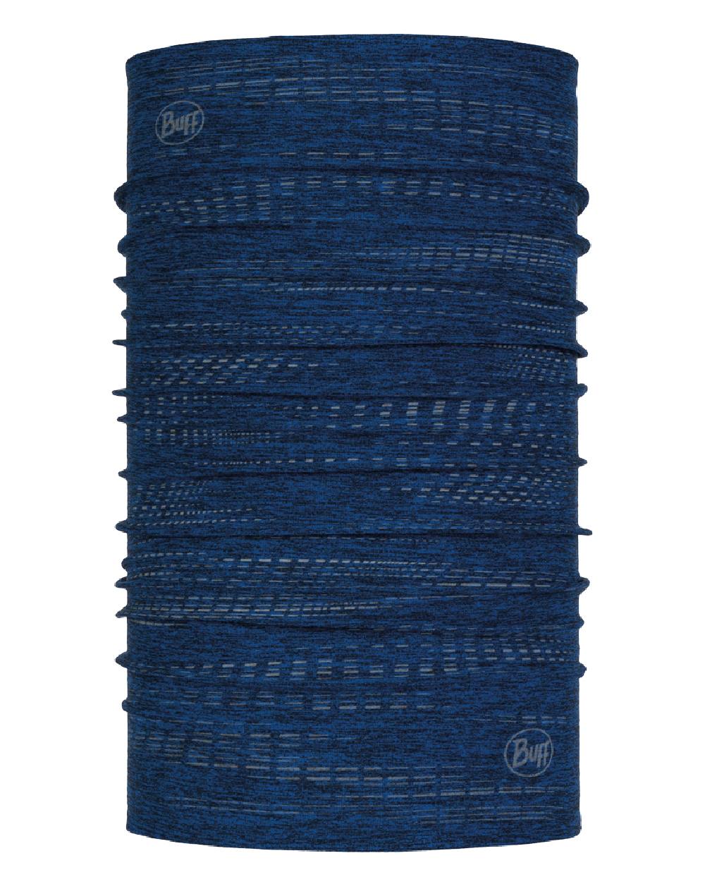 Blue Coloured Buff DryFlx Neck Gaiter on white background #colour_blue
