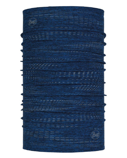 Blue Coloured Buff DryFlx Neck Gaiter on white background #colour_blue