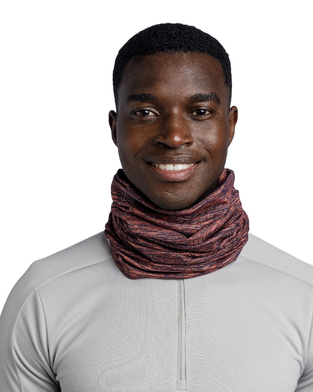 Cinnamon Coloured Buff DryFlx Neck Gaiter on white background #colour_cinnamon