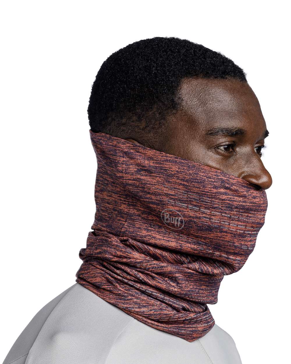 Cinnamon Coloured Buff DryFlx Neck Gaiter on white background #colour_cinnamon