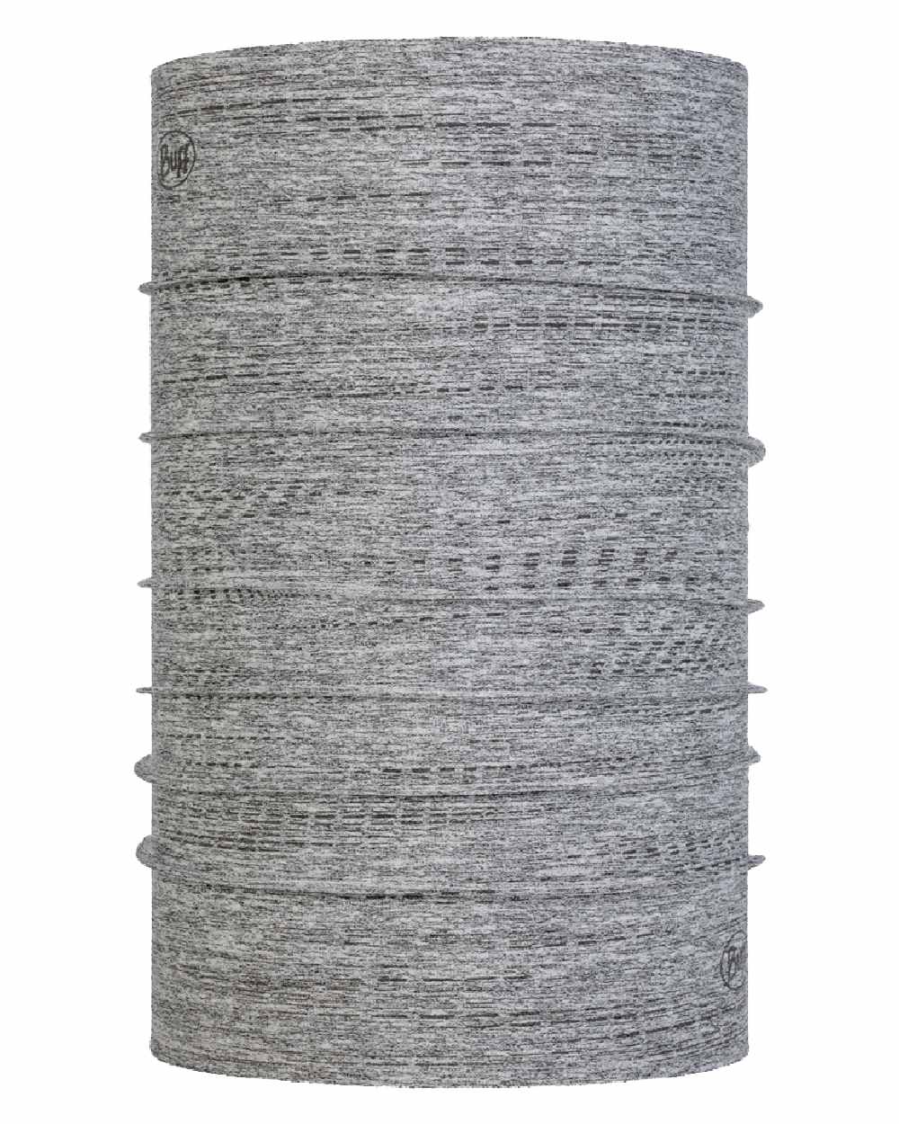 Light Grey Coloured Buff DryFlx Neck Gaiter on white background #colour_light-grey
