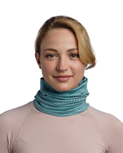 Pool Coloured Buff DryFlx Neck Gaiter on white background #colour_pool