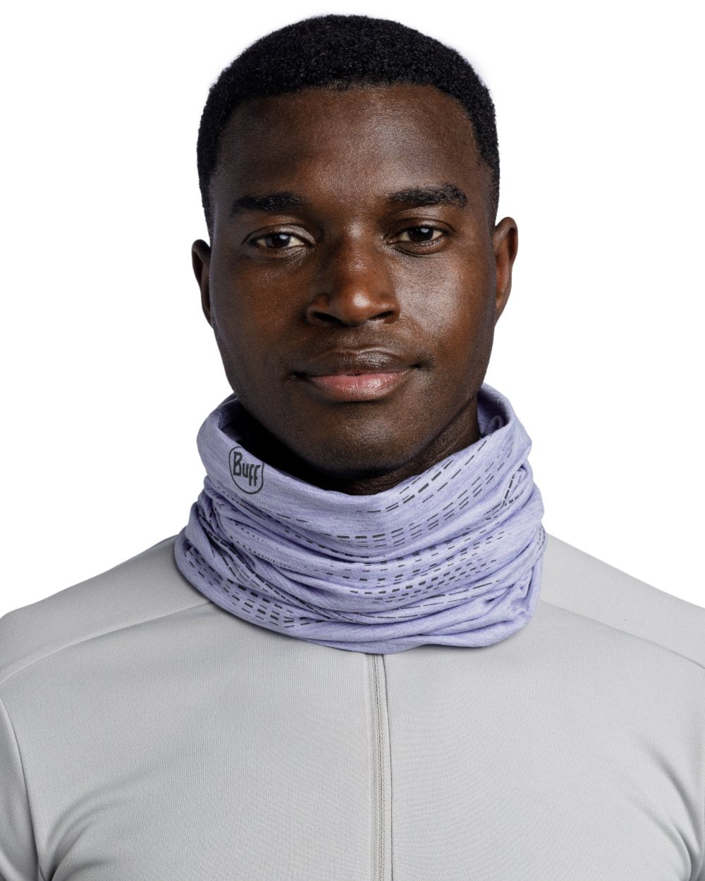 Lavender Coloured Buff DryFlx Neck Gaiter on white background #colour_lavender