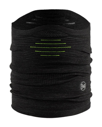 Black Coloured Buff DryFlx Pro Neck Warmer on white background #colour_black