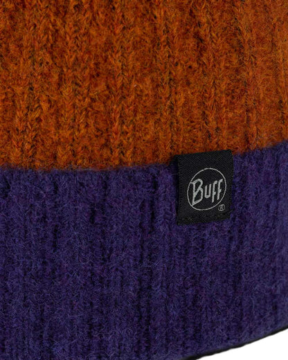 Denim Coloured Buff Nilah Knitted Beanie on white background #colour_denim