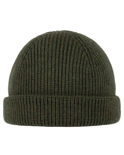 Forest Coloured Buff Knitted Ervin Beanie on white background #colour_forest