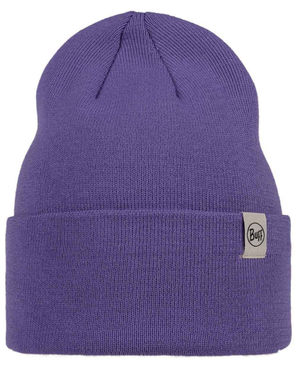 Metaverse Coloured Buff Linon Knitted Beanie on white background #colour_metaverse
