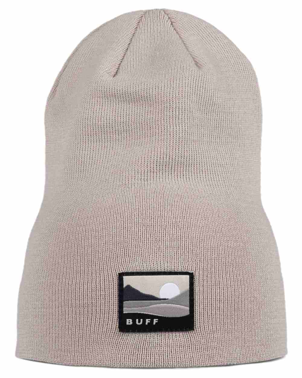 Birch Grey Coloured Buff Lilon Knitted Long Beanie on white background #colour_birch-grey
