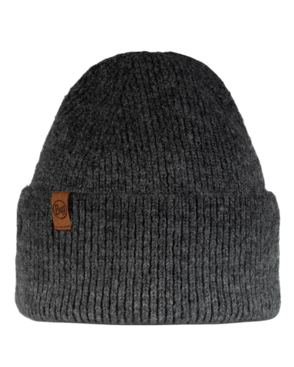 Graphite Coloured Buff Knitted Marin Beanie on white background #colour_graphite