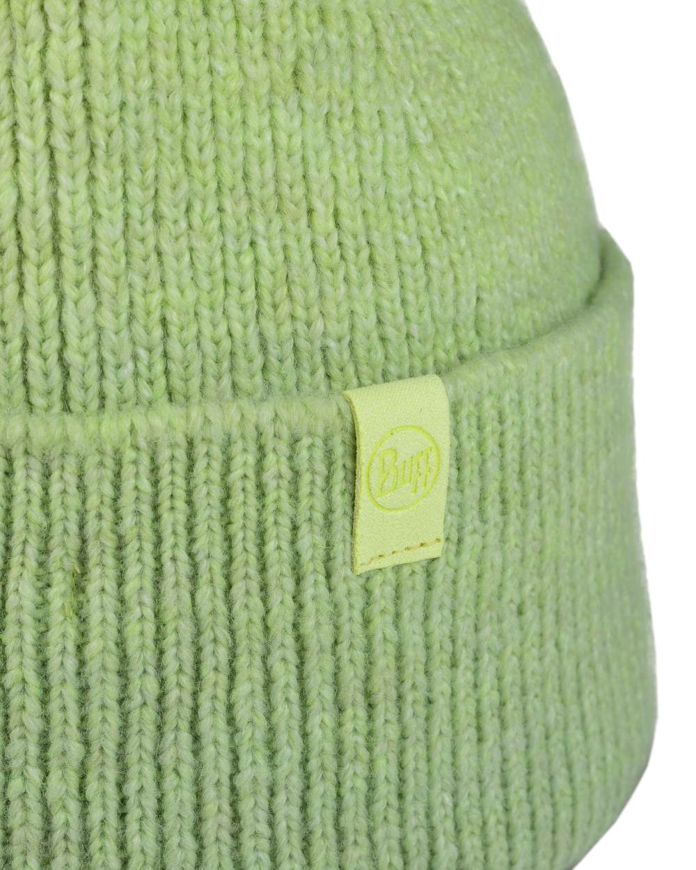 Opaline Coloured Buff Knitted Marin Beanie on white background #colour_opaline