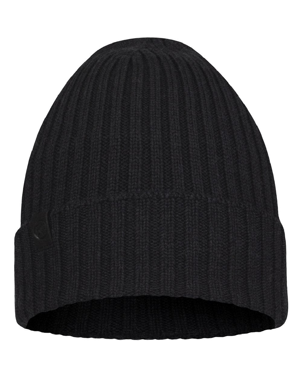 Graphite Coloured Buff Knitted Norval Beanie on white background #colour_graphite