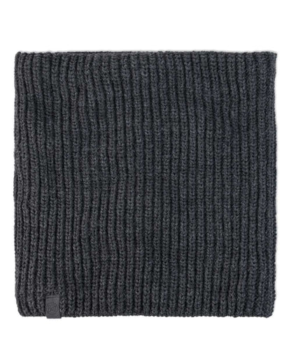 Graphite Coloured Buff Knitted Polar Neck Warmer on white background #colour_graphite