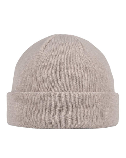 Birch Grey Coloured Buff Lilon Fisherman Knitted Beanie on white background #colour_birch-grey