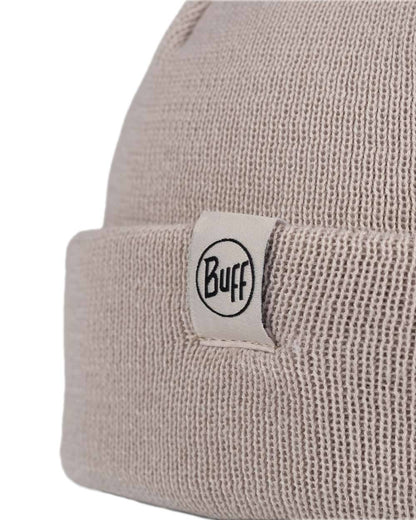 Birch Grey Coloured Buff Lilon Fisherman Knitted Beanie on white background #colour_birch-grey
