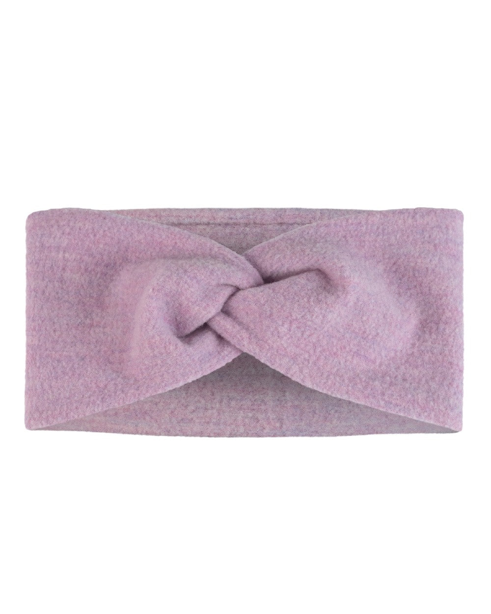 Lilac Sand Coloured Buff Merino Fleece Headband on white background #colour_lilac-sand