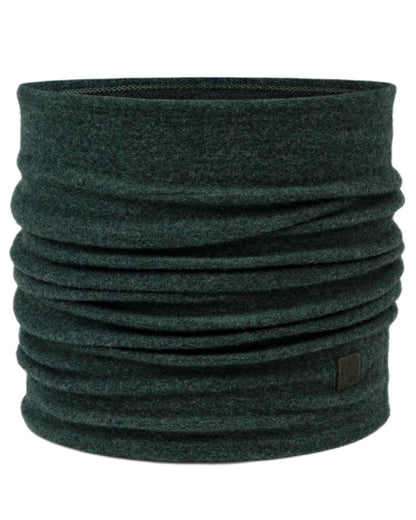 Forest Coloured Buff Merino Fleece Neck Warmer on white background #colour_forest
