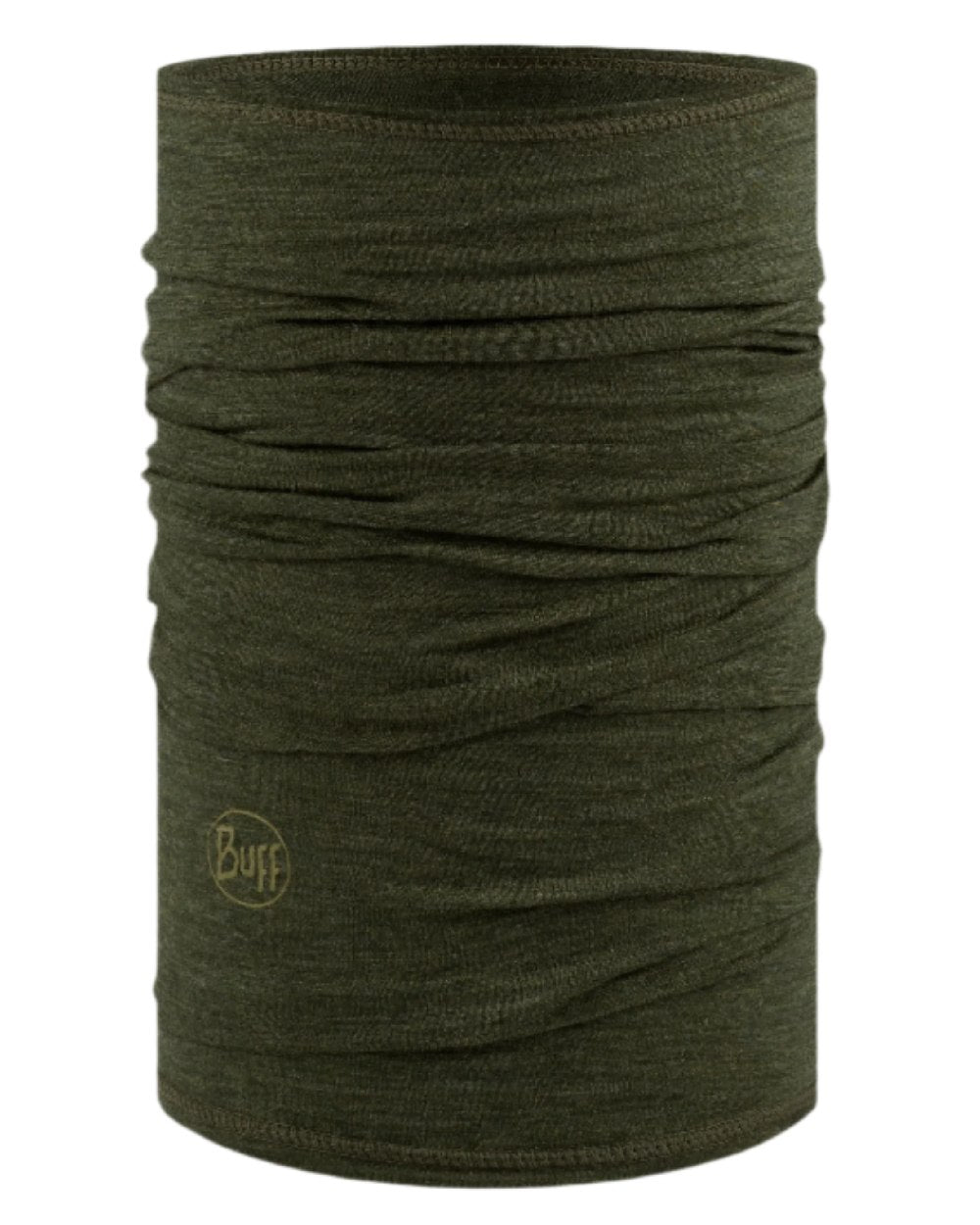 Bark Coloured Buff Merino Lightweight Neck Warmer on white background #colour_bark