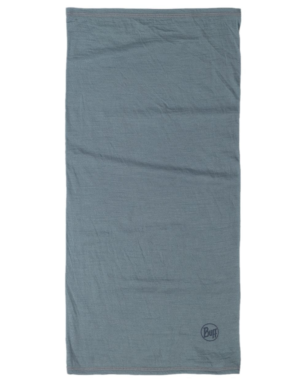 Flint Coloured Buff Merino Lightweight Neck Warmer on white background #colour_flint