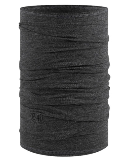 Grey Coloured Buff Merino Lightweight Neck Warmer on white background #colour_grey