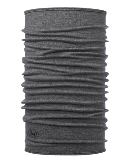 Light Grey Coloured Buff Merino Midweight Neckwear on white background #colour_light-grey