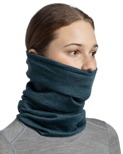 Tourmaline Coloured Buff Merino Midweight Neckwear on white background #colour_tourmaline