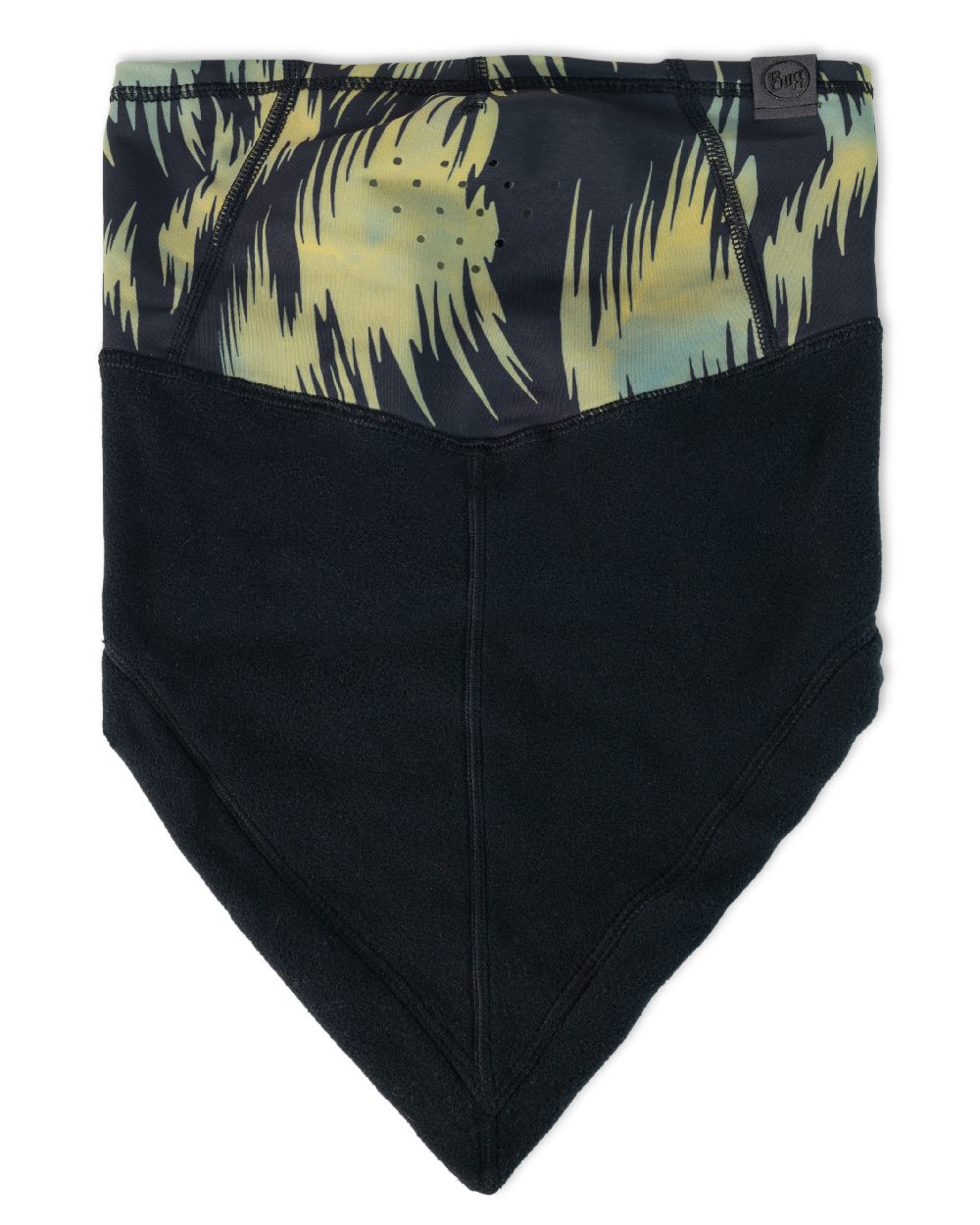 Redloy Black Coloured Buff Mountain Bandana on white background #colour_redloy-black