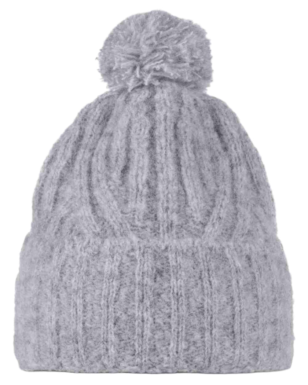 Grey Coloured Buff Nerla Knitted Beanie on white background #colour_grey