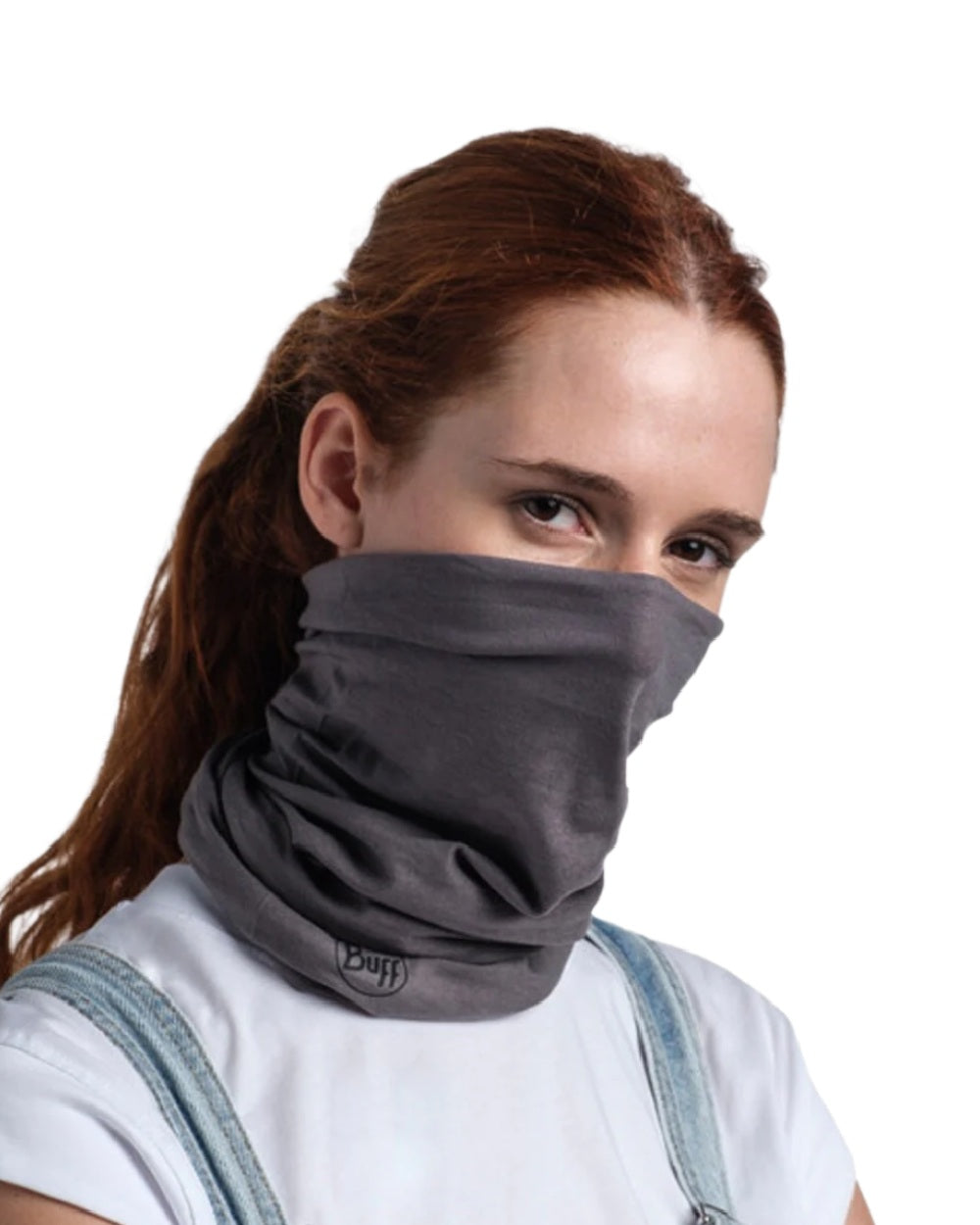 Castlerock Grey Coloured Buff Original EcoStretch Neckwear on white background #colour_castlerock-grey