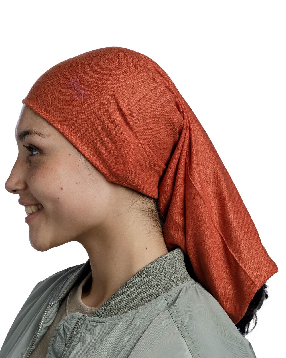 Cinnamon Coloured Buff Original EcoStretch Neckwear on white background #colour_cinnamon