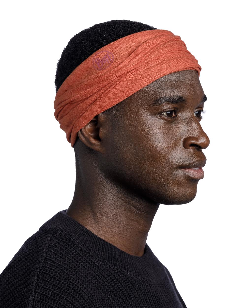 Cinnamon Coloured Buff Original EcoStretch Neckwear on white background #colour_cinnamon