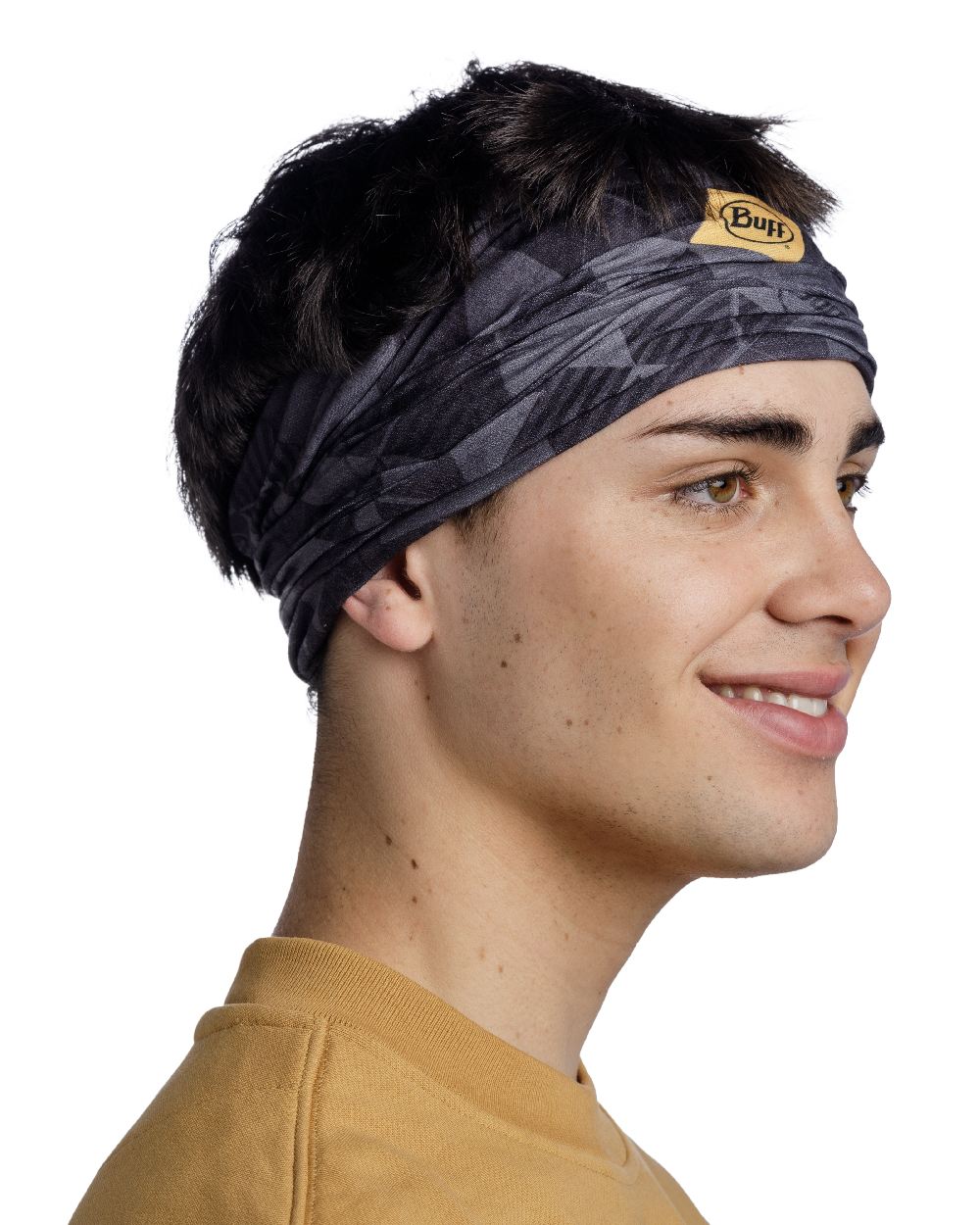 Graphite Coloured Buff Original EcoStretch Neckwear on white background #colour_graphite