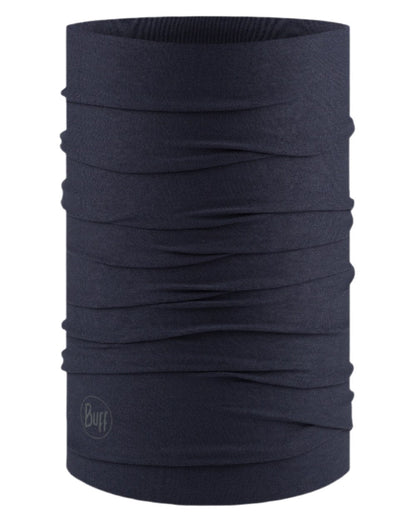 Night Blue Coloured Buff Original EcoStretch Neckwear on white background #colour_night-blue
