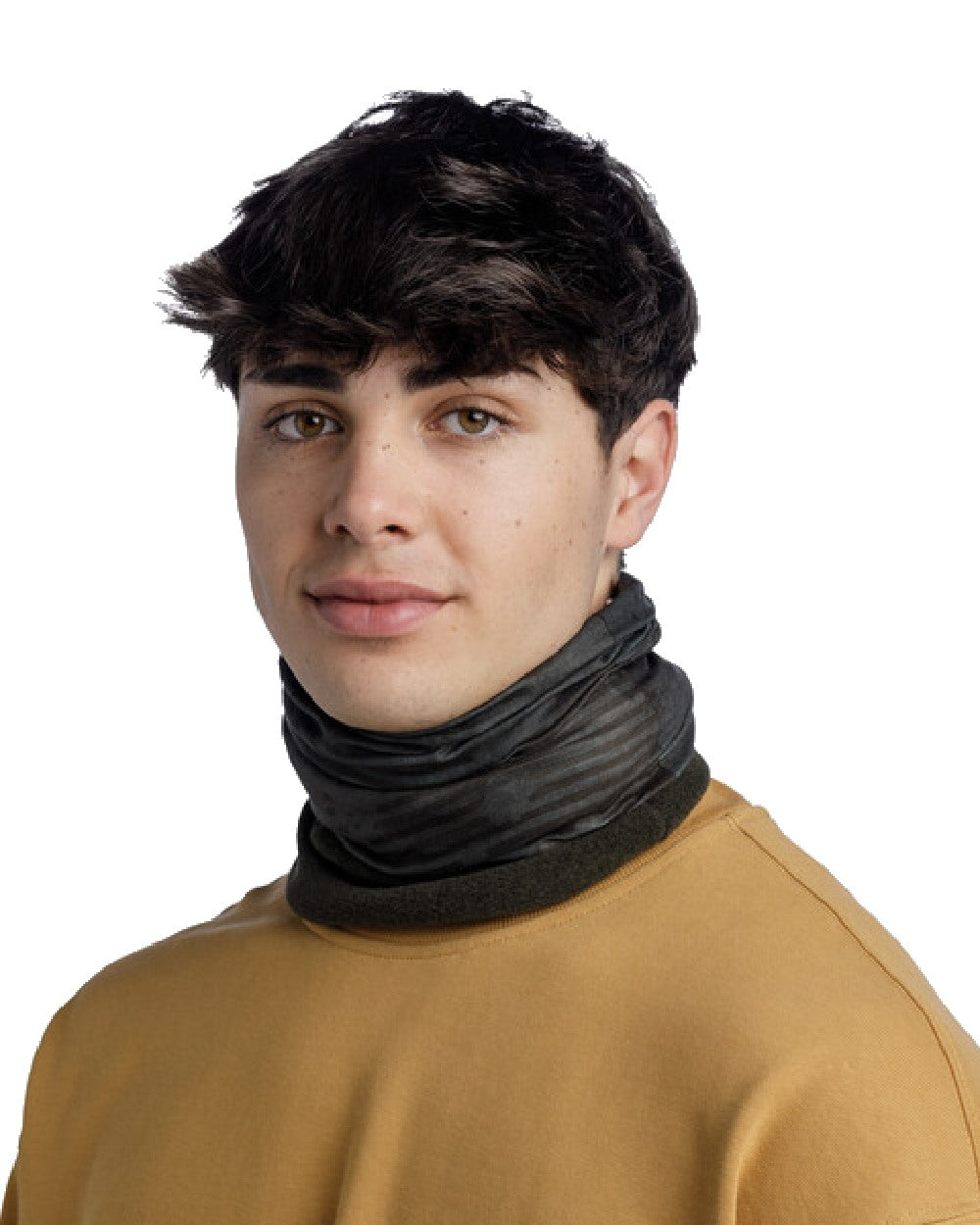 Military Coloured Buff Polar Multifunctional Neckwear on white background #colour_military