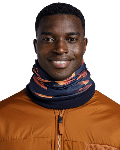 Phalin Multi Coloured Buff Polar Multifunctional Neckwear on white background #colour_phalin-multi