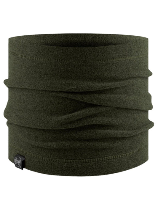 Bark Coloured Buff Polar Neck Warmer on white background #colour_bark