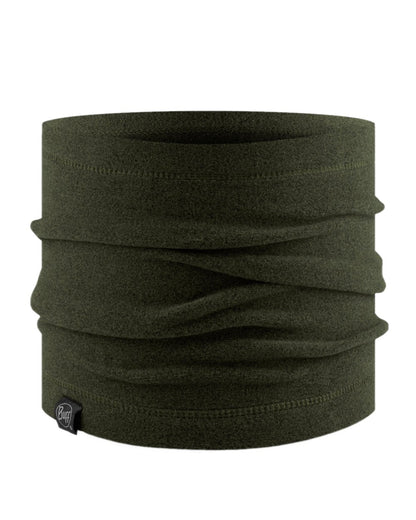 Bark Coloured Buff Polar Neck Warmer on white background #colour_bark