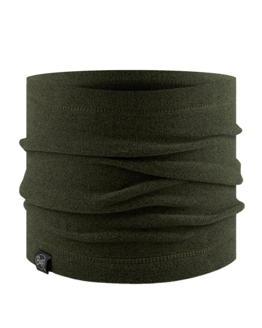 Bark Coloured Buff Polar Neck Warmer on white background #colour_bark